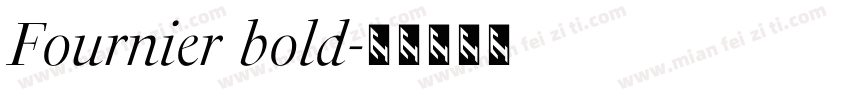 Fournier bold字体转换